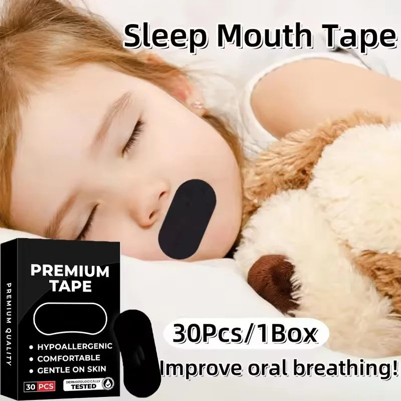 30Pcs Mouth Tape Sleeping Keep Mouth Close Prevent Snoring Gentle Sleep Strip for Home Travel Mouth Tape Mouth Tape for Sleeping